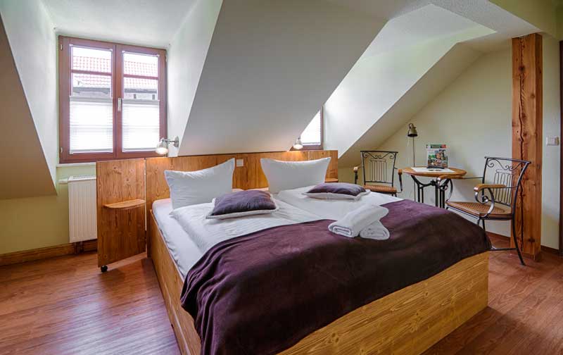 Buchen Sie ein Doppelzimmer im Hotel Brauhaus Wittenberg